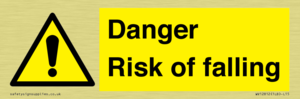 Danger Risk of falling